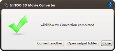 3D Conversion Finished