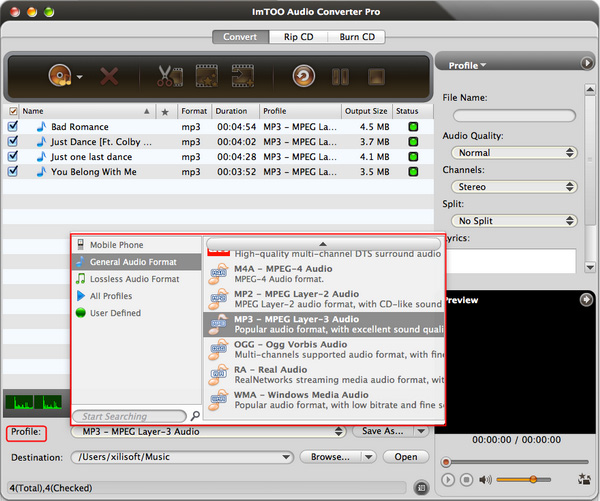 AIFF to MP3 converter