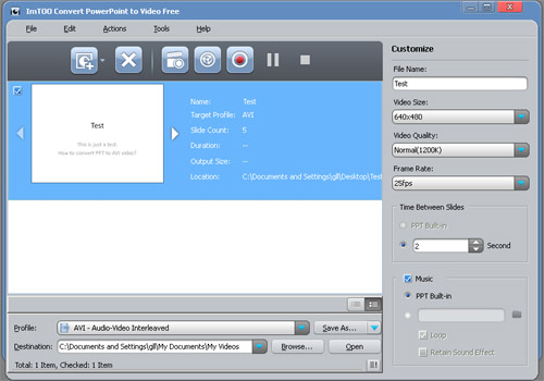 ppt in avi gratis