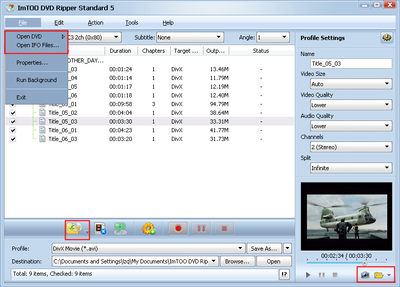 How to convert VOB to WMV AVI