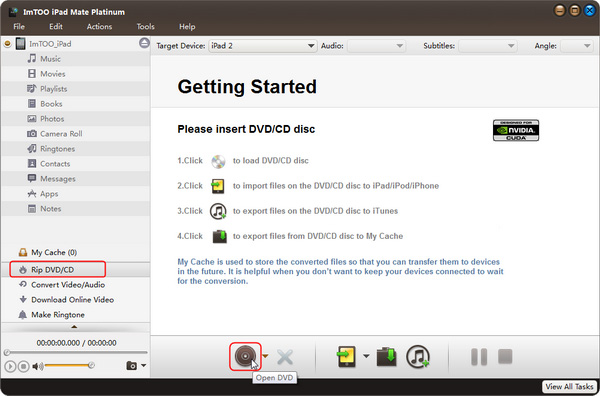 Transfer DVDs to iPad