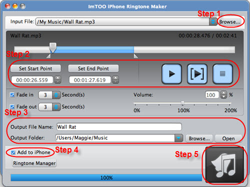 ImTOO iPhone Ringtone Maker for Mac