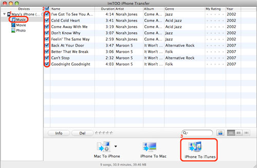 ImTOO iPhone Transfer for Mac