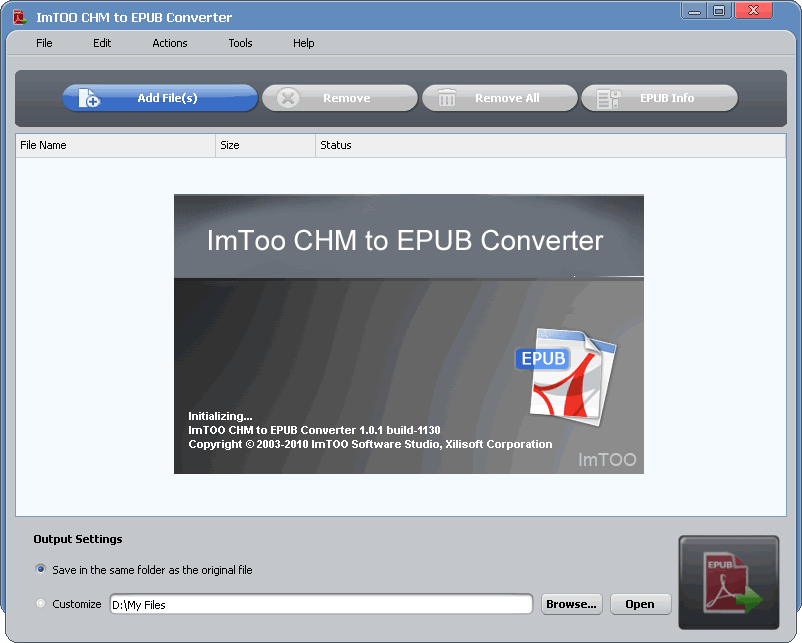 CHM to EPUB Converter