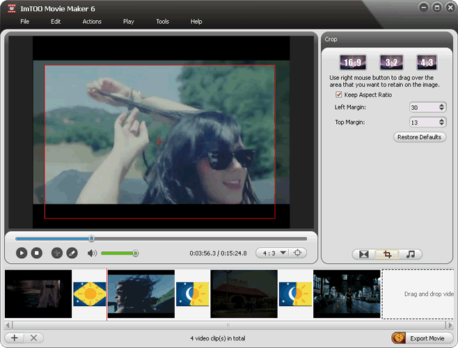 ImTOO Movie Maker Screenshot